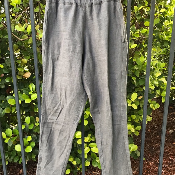 Linenfox Nova Pants Charcoal Grey Size 